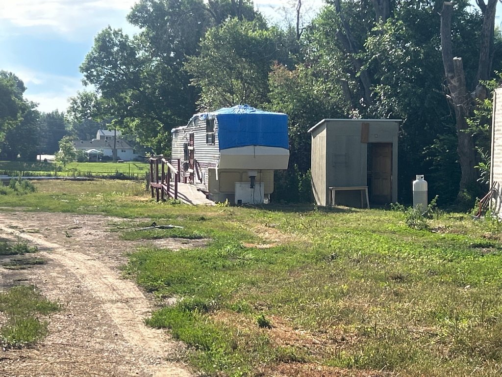 Camper access conditions on a residential property
